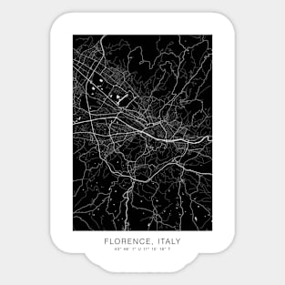 florence maps print poster Sticker